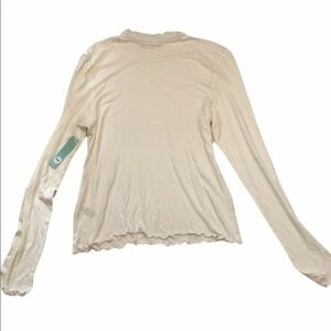 ABOUND Shirt Women White Long Sleeve Basic Lightweight Blouse